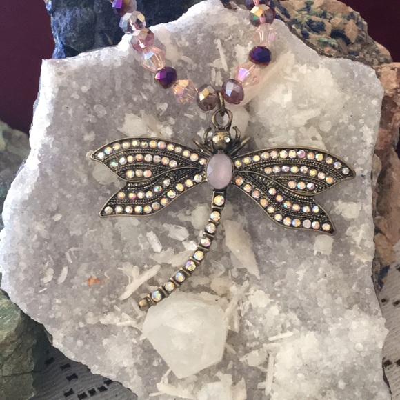 DragonFly Necklace Handmade - Picture 1 of 8